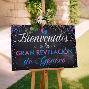 Revelacion de bebes letrero decotarivo Mod.9