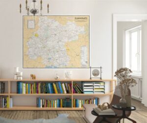 Mapa de Guanajuato gigante para pared