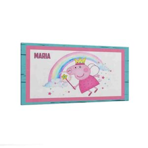 Cabeceras para cama Peppa en el Arcoíris