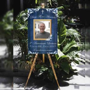 Placa Personalizada para Aniversario Luctuoso Aura Eterna