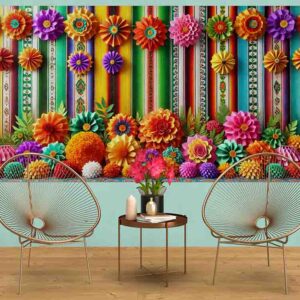Backdrop para Fotos Fiesta Mexicana Decoración Raíces de Mi Tierra