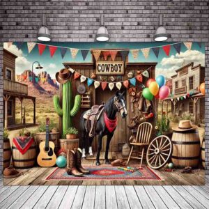 Adorno vaquero para fiestas Backdrop photocall Serenidad Ecuestre