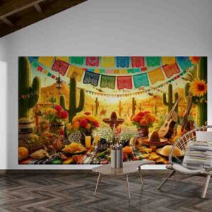 Backdrop Mexicano para Fiestas Decoración Única Tequila y Tradición