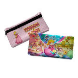 Lapiceras de tela recuerdos fiestas Princesa Peach
