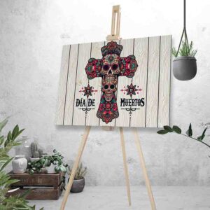 Letreros Económicos de Día de Muertos Cruces para el Alma