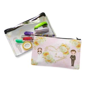Lapiceras de tela personalizadas recuerdos Boda Dulce Romance