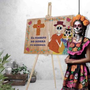 Compra Letreros de MDF de Día de Muertos Tiempo de Honrar