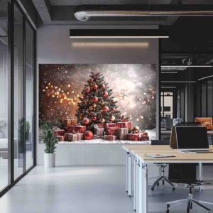 Fondo para Fotos de Fiesta Navideña Brillo Navideño