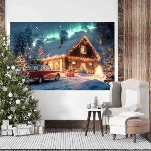 Fondo Navideño Villa Nevada Tiempos Pasados