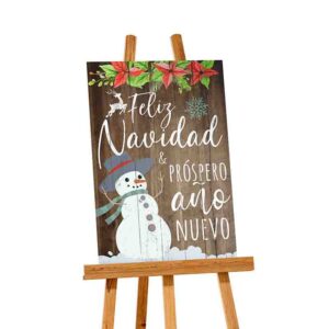 Letrero navideño mdf para Hogar o Empresa  Navidad Rústica