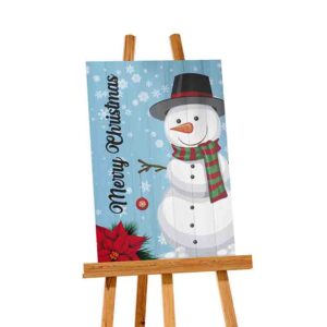 Letrero merry christmas decorativos mdf  Muñeco de Nieve