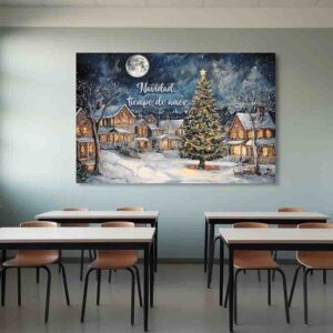 Backdrop de Nochebuena Corazón del Invierno