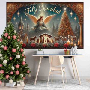 Photocall Navidad Ángel y Estrella de Belén