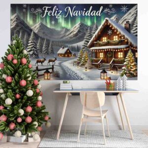 Photocall de Navidad Invierno en el Norte