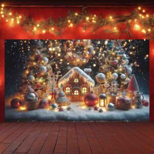 Backdrop para tu Evento Navidad Bajo la Nieve