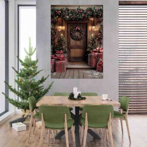 Backdrop Vintage Decoracion Navidad en Madera