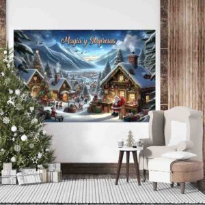 Fondo para Fotos de Navidad Bosque de los Duendes
