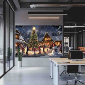 Fondo Navideño Villa Nevada Encantada Villa