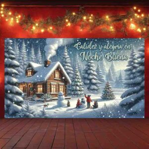Fondo Copos de Nieve backdrop Nieve brillante