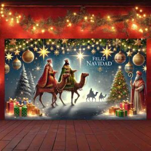Backdrop de Noche  Magia de los Tres Reyes