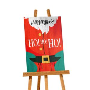 Adornos navideños letreros de madera mdf  Ho Ho Ho Festivo