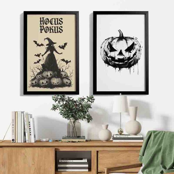 Pack 2pzas Cuadros Místicos Halloween Hockus Calabaza - Image 4