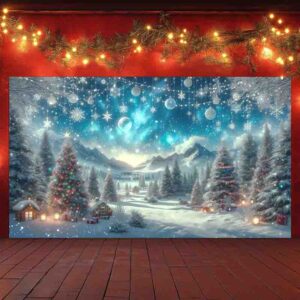 Fondo Copos de Nieve backdrop Ensueño Blanco