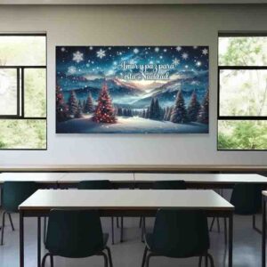 Fondo Copos de Nieve backdrop Destellos de Amor