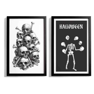 Set 2pzas Cuadros Halloween Decoración Almas Revolucionarias