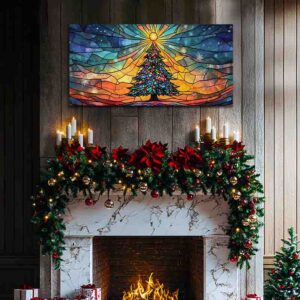 Cuadro Árbol Navideño Iluminado