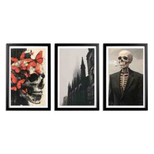 Set Cuadros Casa Embrujada  3pzas
