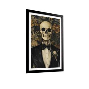 Cuadro Esqueleto con Smoking