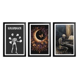 Kit 3 Cuadros Cráneo y Torre Oscura