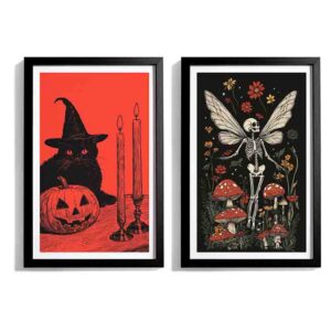 Set Cuadros Doble Espíritu Halloween  2pzas