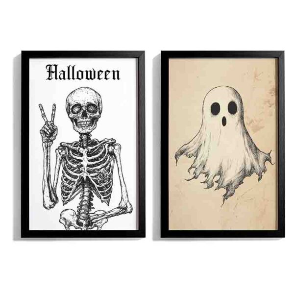 Kit 2 Cuadros de Terror Decoración  Encanto Oculto