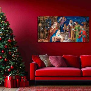 Cuadro Escena de Nacimiento Navideño