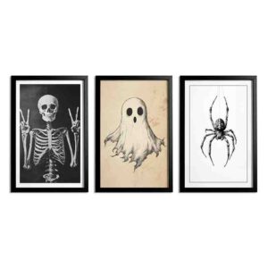Kit Cuadros de Esqueleto y Fantasma 3pzas