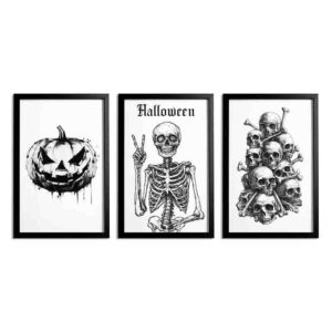 Cuadros de Halloween Clásico Set 3 Piezas