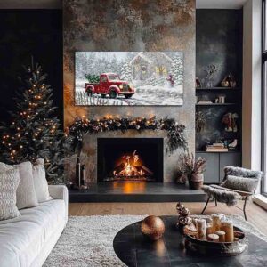 Cuadro Decorativo Nieve y Luces