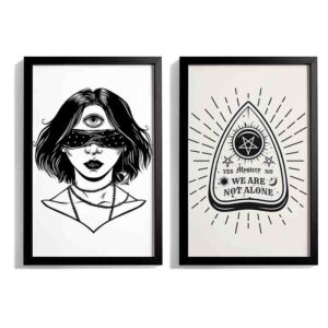 Set 2pzas Cuadros Ojo Esotérico Decoración