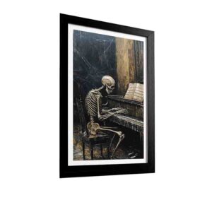 Cuadro Piano Decoración Musical Estilo Retro
