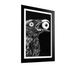 Cuadro Raven Cuervo Negro Decoración Gótica