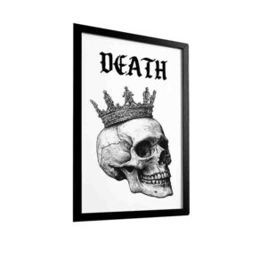 Cuadro Death Decoración Oscura Estilo Vintage