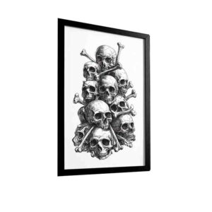 Cuadro Escultura Esqueletos Día de Muertos