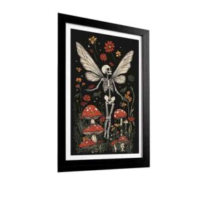 Cuadro Fairy Skull Arte Místico Halloween