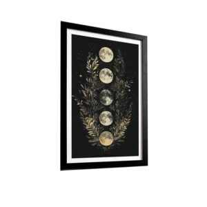 Cuadro Moon Luna Llena Decoración Nocturna