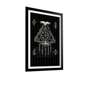 Cuadro Runas Decoración Mística Vikinga