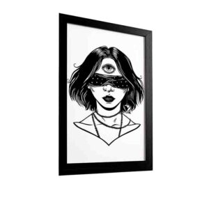 Cuadro Vidente Decoración Mágica Estilo Retro