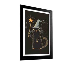 Cuadro Witchy Cat Gato Místico Decoración