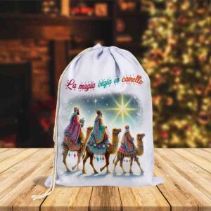 Costales Decorativos de Reyes Magos Mod. Lamagia viaja en camello